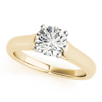 April Round Engagement Ring