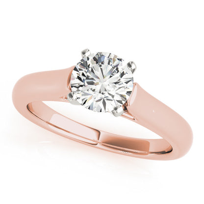 April Round Engagement Ring